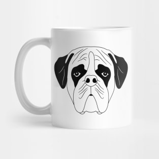 Boxer Dog Head Mug